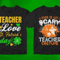 Teacher 25 Editable T-shirt Designs Bundle