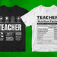 Teacher 25 Editable T-shirt Designs Bundle