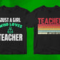 Teacher 25 Editable T-shirt Designs Bundle