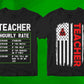 Teacher 25 Editable T-shirt Designs Bundle