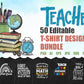 Teacher 50 Editable T-shirt Designs Bundle Part 3