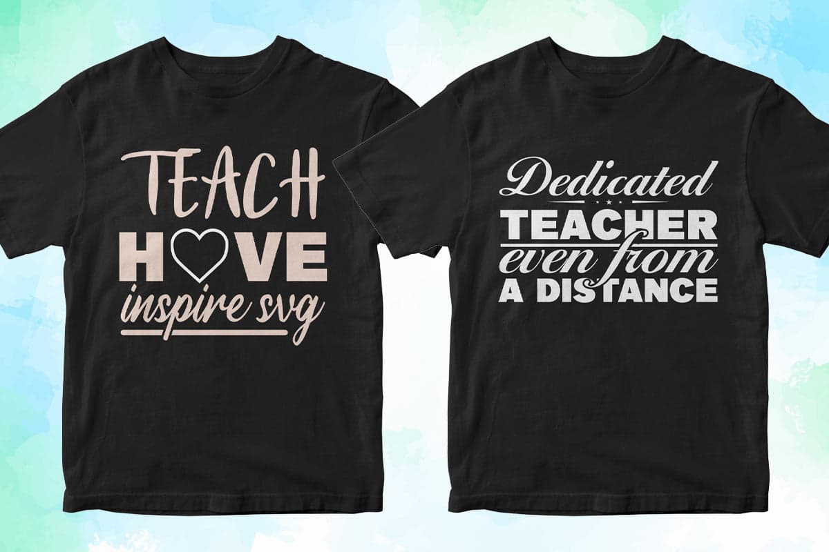 Teacher 50 Editable T-shirt Designs Bundle Part 3