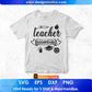 Teacher Essentials Teacher's Day Editable T shirt Design In Ai Svg Png Cutting Printable Files