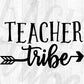 Teacher Tribe Editable T shirt Design In Ai Png Svg Cutting Printable Files