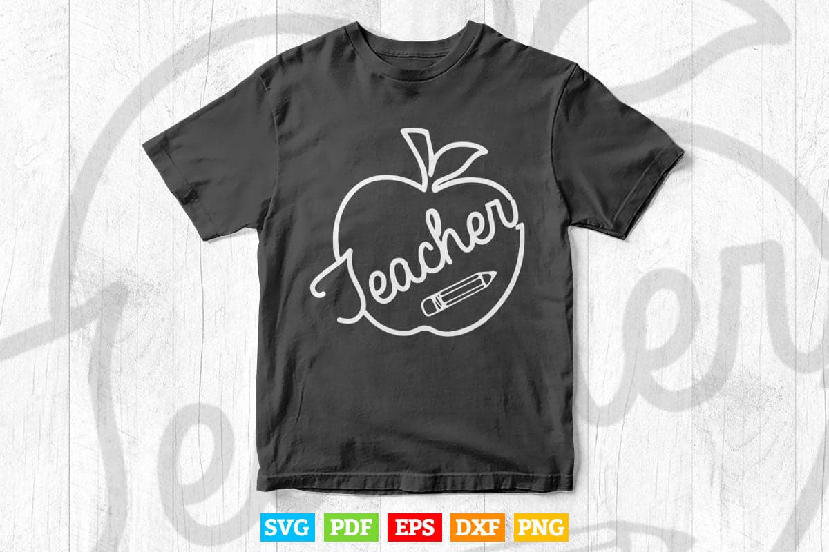 Teacher's Day Vector T shirt Design Png Svg Cut Files