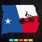 Texas Flag Monster Truck In Svg Png Files.