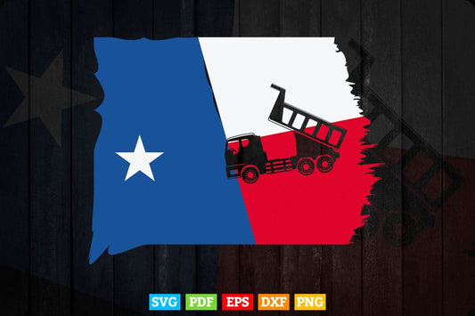 Texas Flag Monster Truck In Svg Png Files.