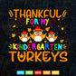 Thankfulll for my Kindergarten Thanksgiving Svg Png Cut Files.