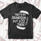 That’s My Grandson Out #22 There American Football Editable Vector T-shirt 