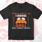 That's What I Do I Drink I Grill And Know Things BBQ Beer Editable Vector T shirt Design in Ai Png Svg Files.