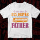 The Best Bus Driver And Ever Batter Father Editable Vector T-shirt Design in Ai Svg Files