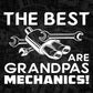 The Best Grandpas are Mechanics Funny Grandchild Baby Onesie Editable Vector T-shirt Design in Ai Svg Png Files