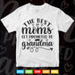 The Best Moms Get Promoted to Grandma Svg Png Cut Files.