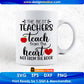The Best Teachers Teach From The Heart Not From The Book Editable T shirt Design In Ai Png Svg Printable Files