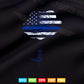 Thin Blue Line Flag Flower Police Officer Law Enforcement Svg Cricut Files.