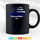 Thin Blue Line Flag Flower Police Officer Law Enforcement Svg Cricut Files.