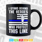 Thin Blue Line Shirt Police Flag Hero American Flag Svg Cricut Files.