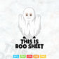 This Is Boo Sheet Ghost Retro Halloween Costume Svg T shirt Design.