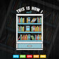 This Is How I Roll Book Librarian Svg Png Cut Files.