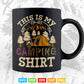 This Is My Camping Shirt Novelty Camper Gift Svg Png Cut Files.