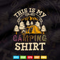 This Is My Camping Shirt Novelty Camper Gift Svg Png Cut Files.