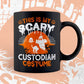 This Is My Scary Custodian Costume Happy Halloween Editable Vector T-shirt Designs Png Svg Files