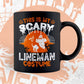 This Is My Scary Lineman Costume Happy Halloween Editable Vector T-shirt Designs Png Svg Files