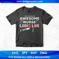 This Is What An Awesome Nurse Looks Like T shirt Design In Svg Png Cutting Printable Files