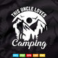 This Uncle Loves Adventure Camping Svg Png Cut Files.
