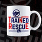 Trained Rescue Dog Animal Vector T-shirt Design in Ai Svg Png Files
