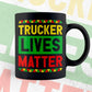 Trucker Lives Matter Editable Vector T-shirt Designs Png Svg Files