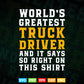 Trucker World's Greatest Truck Driver Vector T shirt Design Svg Png Files