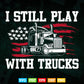 Trucks Drivers Truck Trucker American Flag Vector T shirt Design Svg Png Files