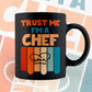 Trust Me I'M A Chef Vintage Editable Vector T-shirt Designs Png Svg Files