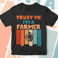 Trust Me I'M A Farmer Vintage Editable Vector T-shirt Designs Png Svg Files