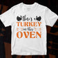 Turkey in this oven editable vector t-shirt design in ai svg png files