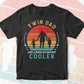 Twin Dad like a Regular Dad Vintage Father’s Day Gift Vector T shirt Design in Ai Png Svg Files