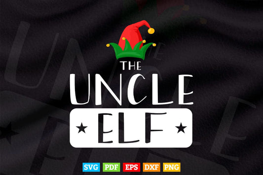 Uncle Elf Christmas Svg Png Cut Files.