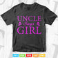 Uncle Says Girl Pink Gender Reveal Svg Png Cut Files.