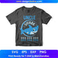 Uncle Shark T Shirt Design In Png Svg Cutting Printable Files