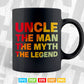 Uncle the Man the Myth the Legend Svg Png Cut Files.
