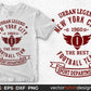 Urban Legend New York City 1960 The Best Football Team Sport Department Sports Editable T shirt Design Svg Cutting Printable Files
