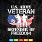 US Flag US Army Veteran Defender of Freedom Svg Png Cut Files.