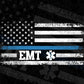 USA Flag EMT Nursing Editable Vector T shirt Design In Svg Png Printable Files