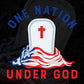 USA Flag One Nation Under God 4th Of July Editable Vector T shirt Design In Svg Png Printable Files
