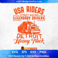 USA Riders Street Racing Legendary American Trucker Editable T shirt Design In Ai Svg Files