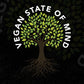Vegan State Of Mind T shirt Design In Png Svg Cutting Printable Files