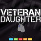 Veteran Daughter Military Outfit Kids Memorial Day Independence Day 4th of July Svg Files