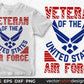 Veteran Of The United States Air Force Editable T shirt Design Svg Cutting Printable Files