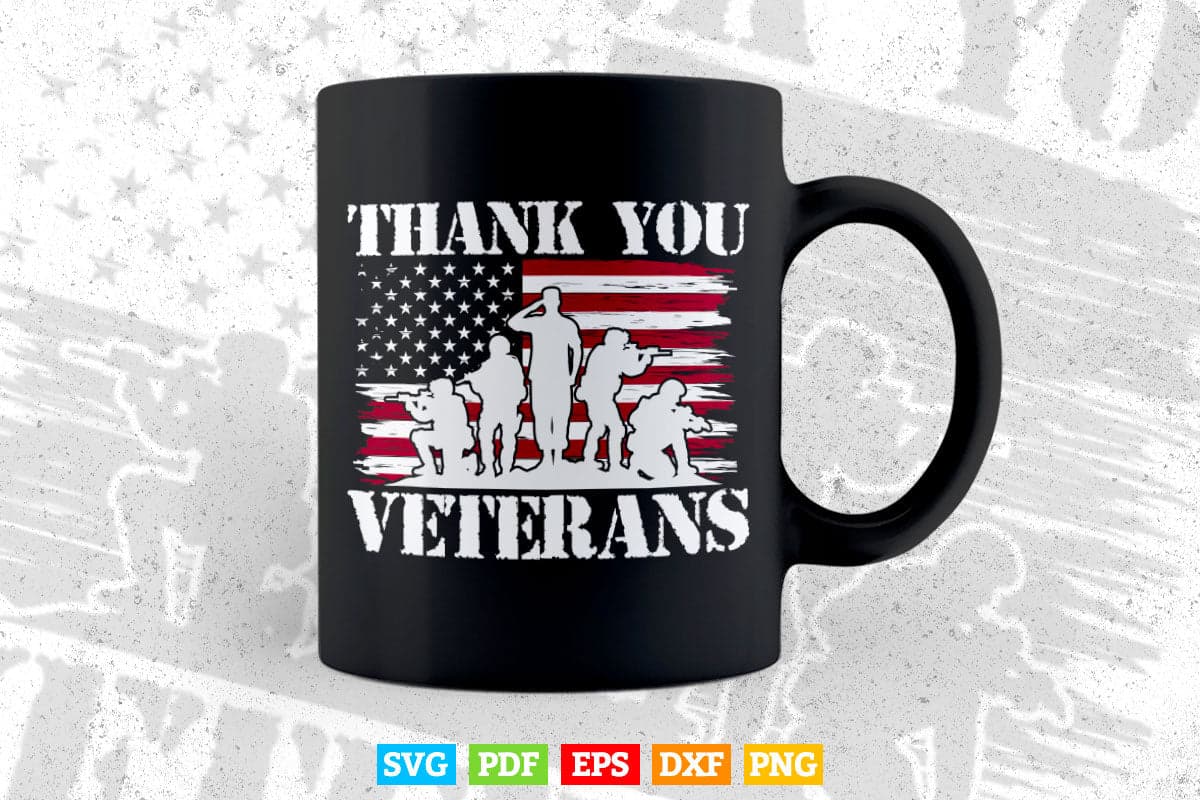 Veterans Day Gifts Thank You Veteran Proud 4th of July Svg T shirt Design.